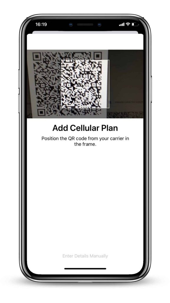 Step 3: Scan eSIM QR code