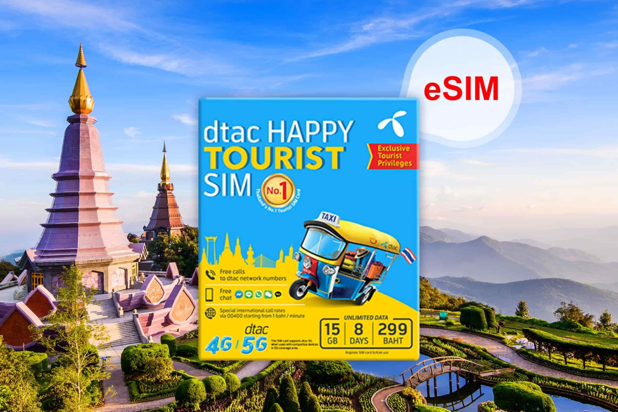 DTAC eSIM pour les touristes