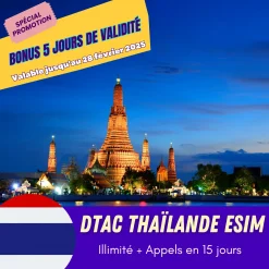 promote dtac thailande esim 15 jours