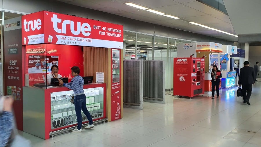 Carte SIM à l'aéroport de Don Mueang - TrueMove H