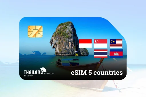 Singapore Malaysia Thailand Indonesia Cambodia eSIM