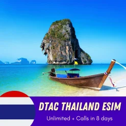 Dtac Thailand eSIM unlimited 8 days