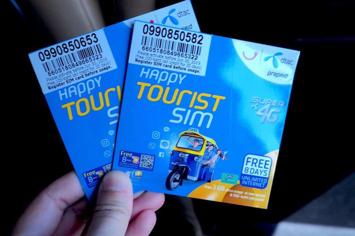 Thailand sim cards for travelers