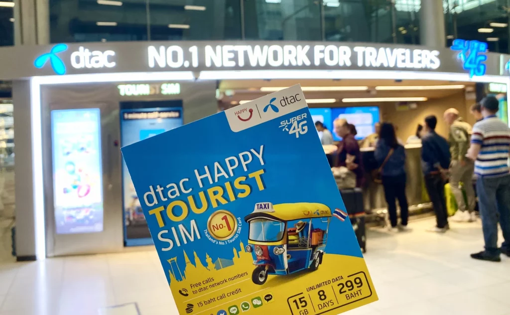 Acheter une carte SIM thaïlandaise à l'aéroport international de Phuket