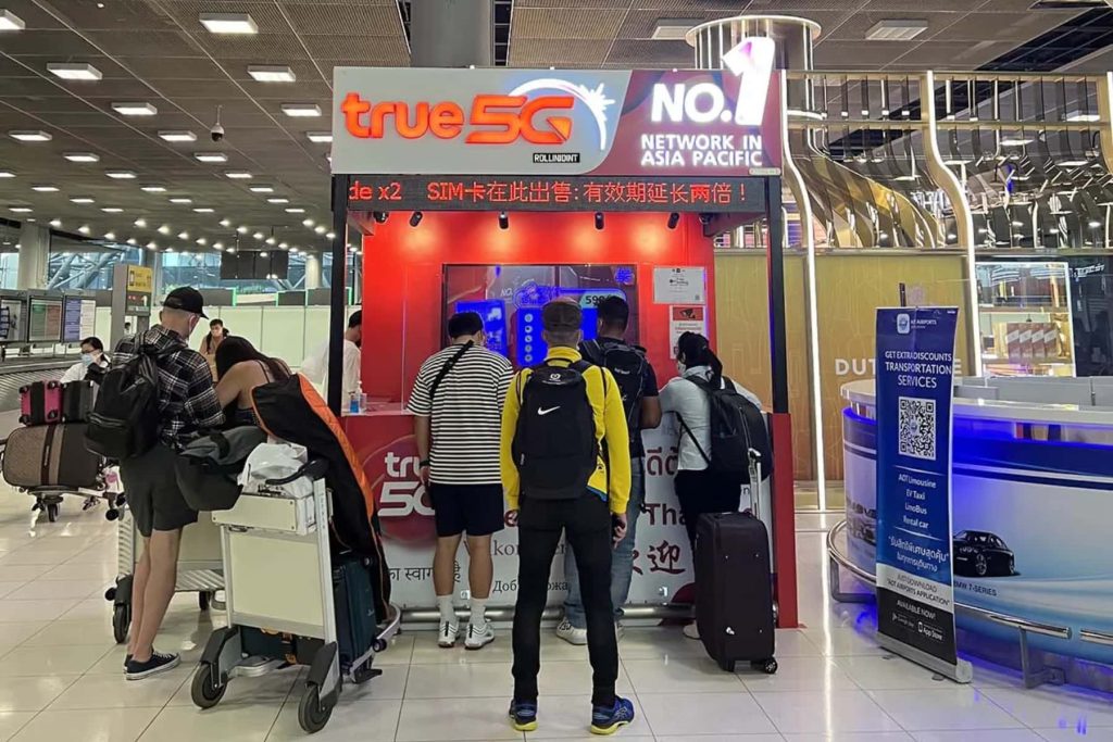 You can easily buy Truemove eSIM and SIM card at the airport