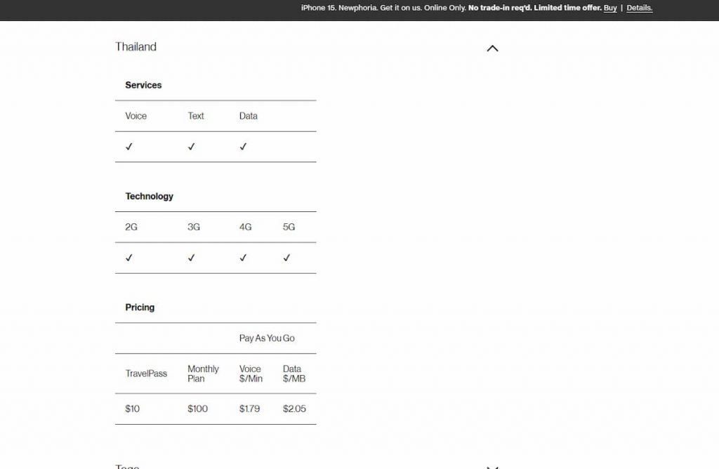 Verizon Roaming Charges Checker. Source