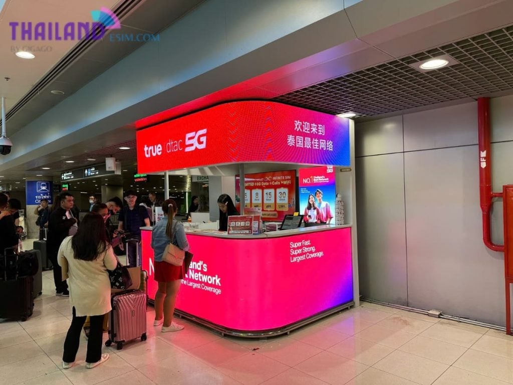 dtac SIM cards have affordable price at airport