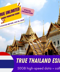 True Thailand eSIM unlimited data 10 days