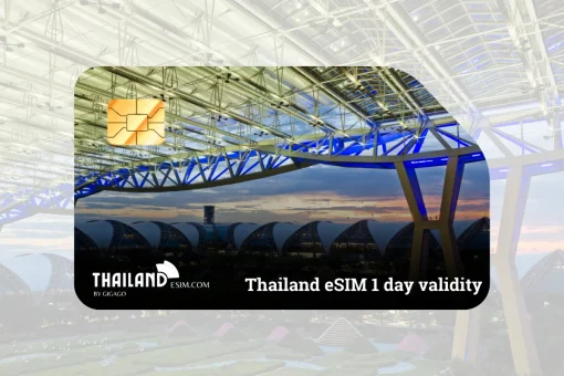 Thailand eSIM 1 day - best for transit