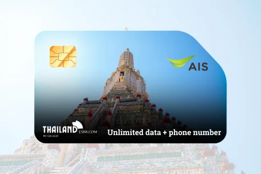 AIS eSIM - unlimited data and phone number in Thailand