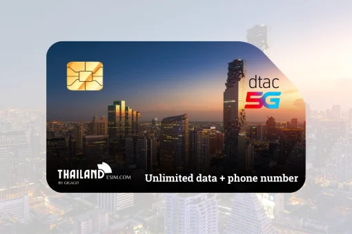 dtac thailand esim unlimited data and calls