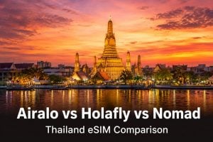 Airalo vs Holafly vs Nomad