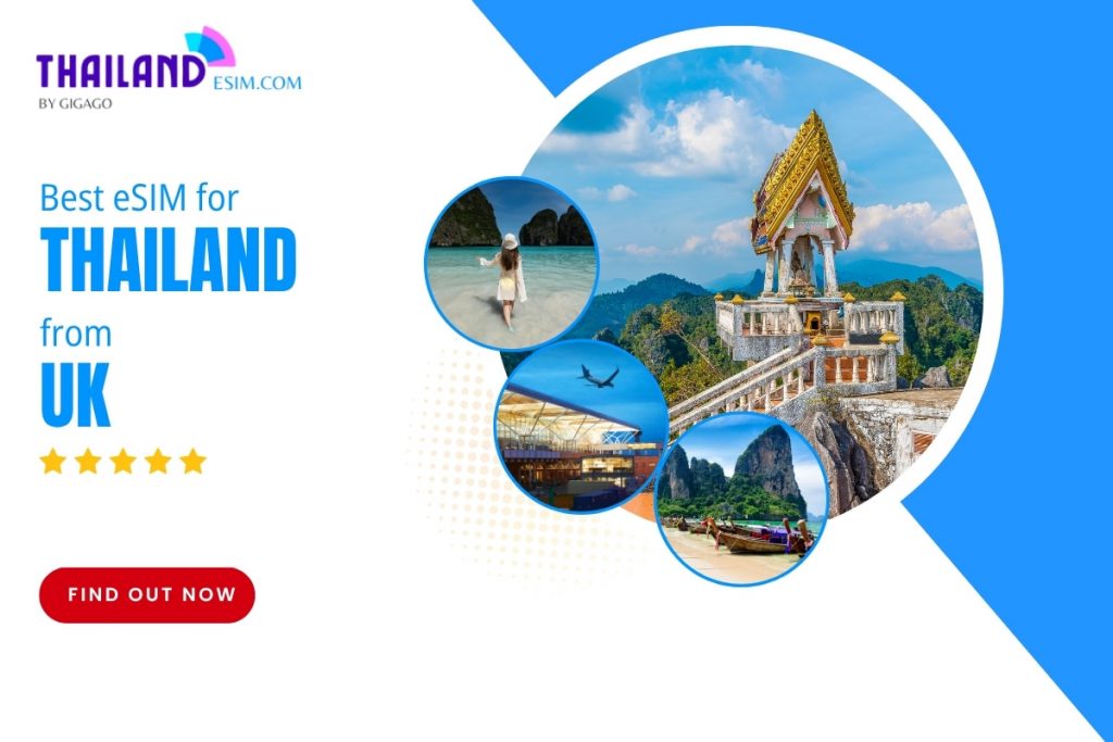 Best eSIM Thailand from UK